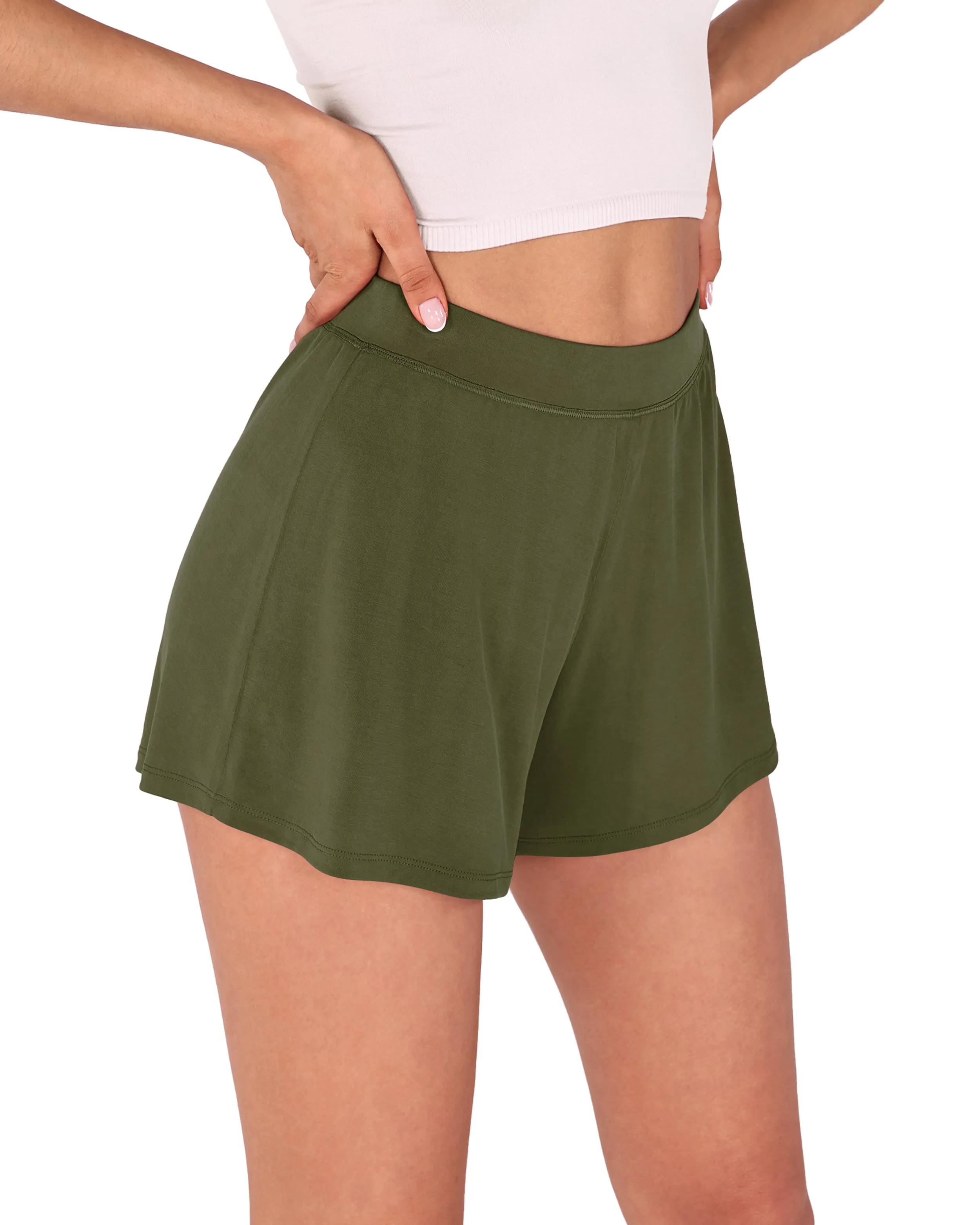 2 Pack Modal Soft Lounge Shorts