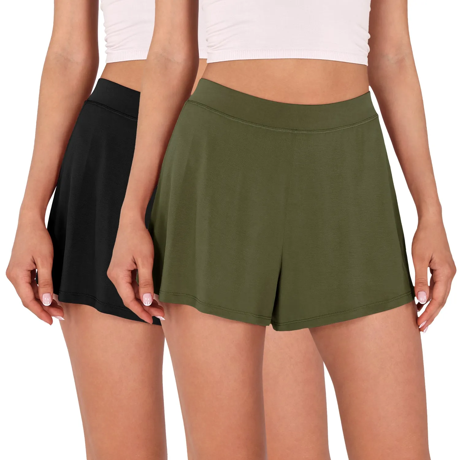 2 Pack Modal Soft Lounge Shorts