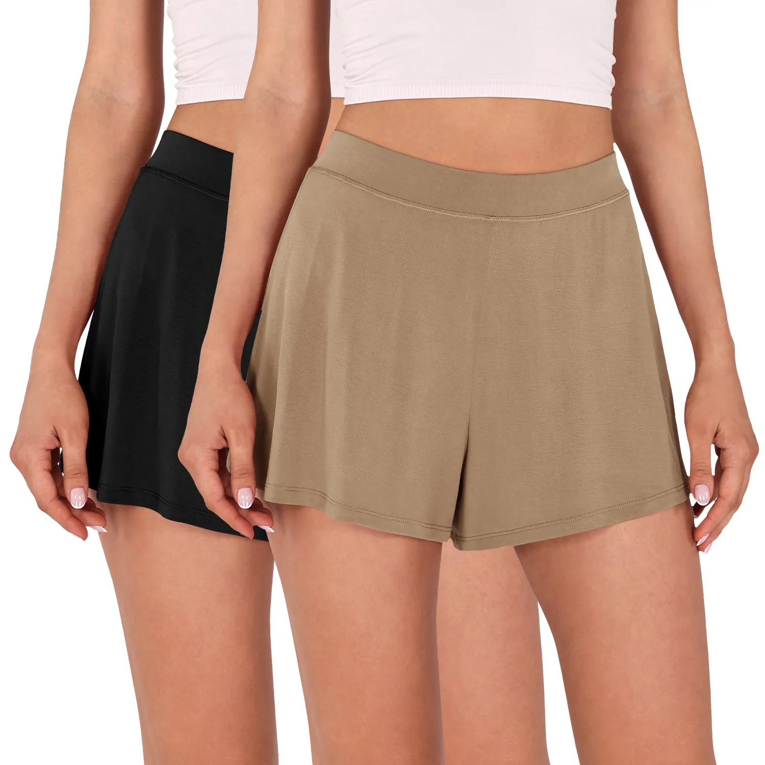 2 Pack Modal Soft Lounge Shorts
