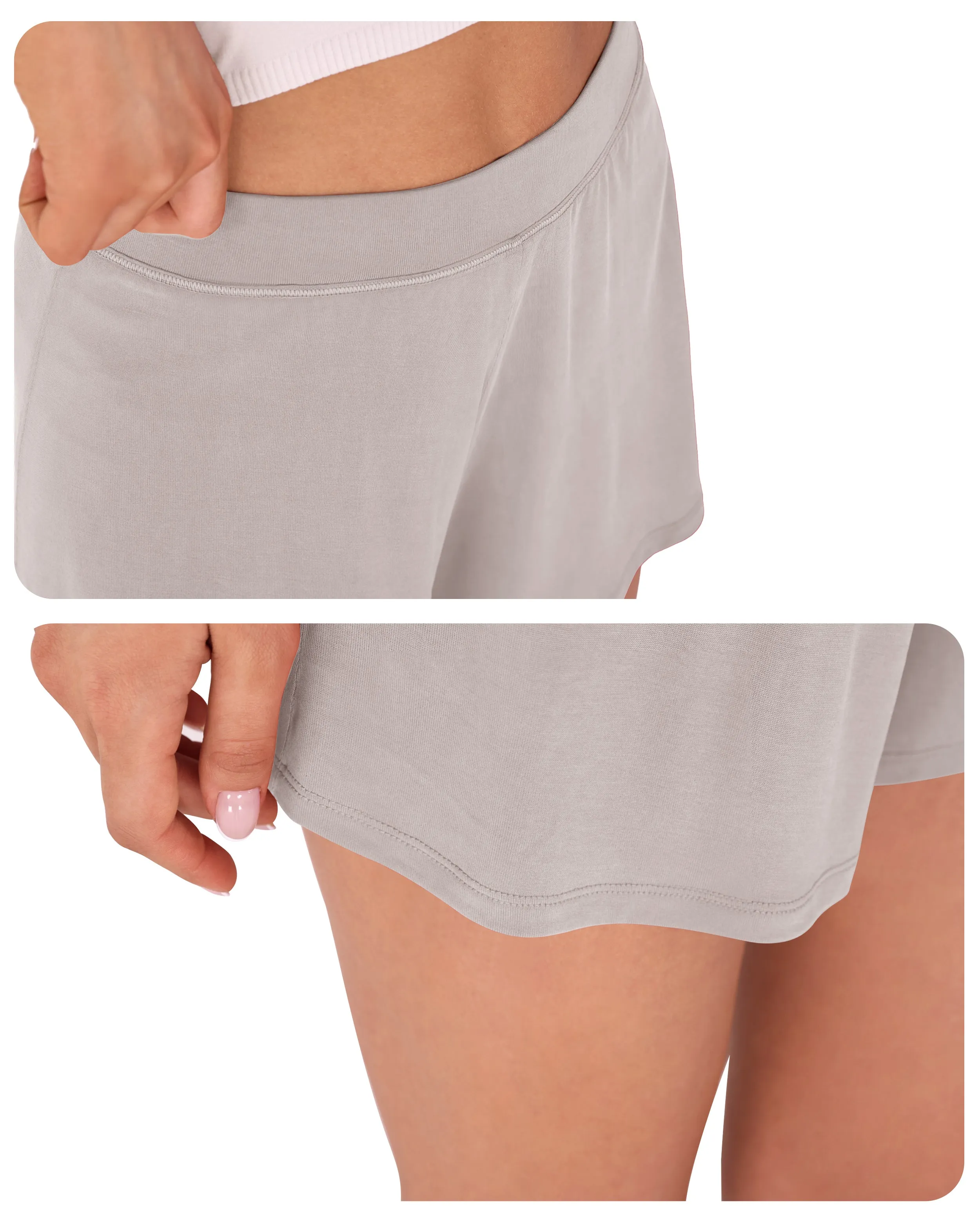 2 Pack Modal Soft Lounge Shorts