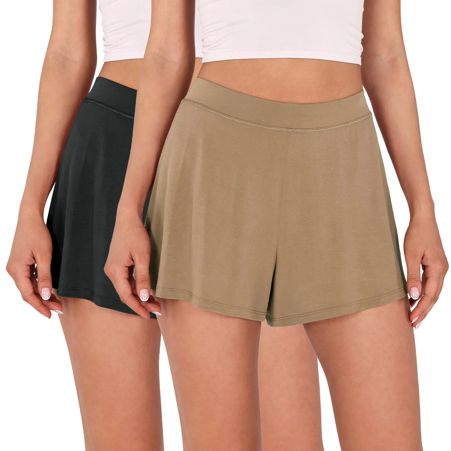 2 Pack Modal Soft Lounge Shorts