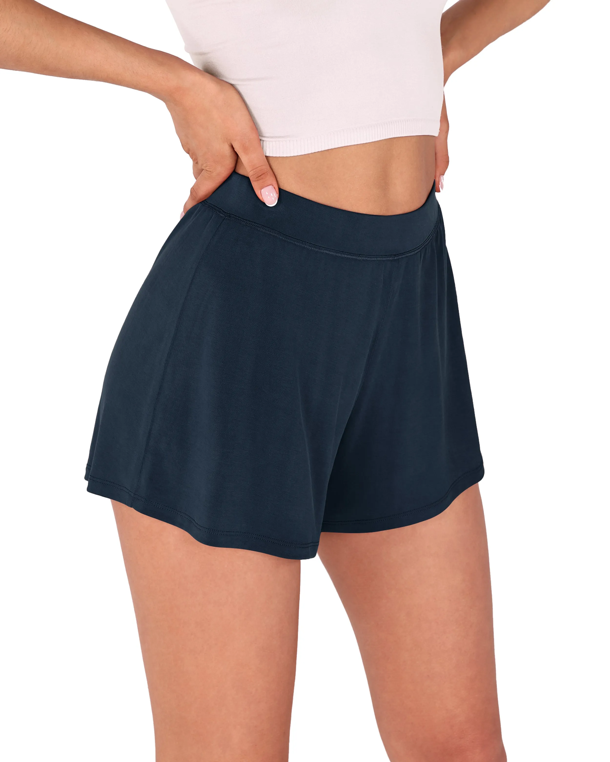 2 Pack Modal Soft Lounge Shorts