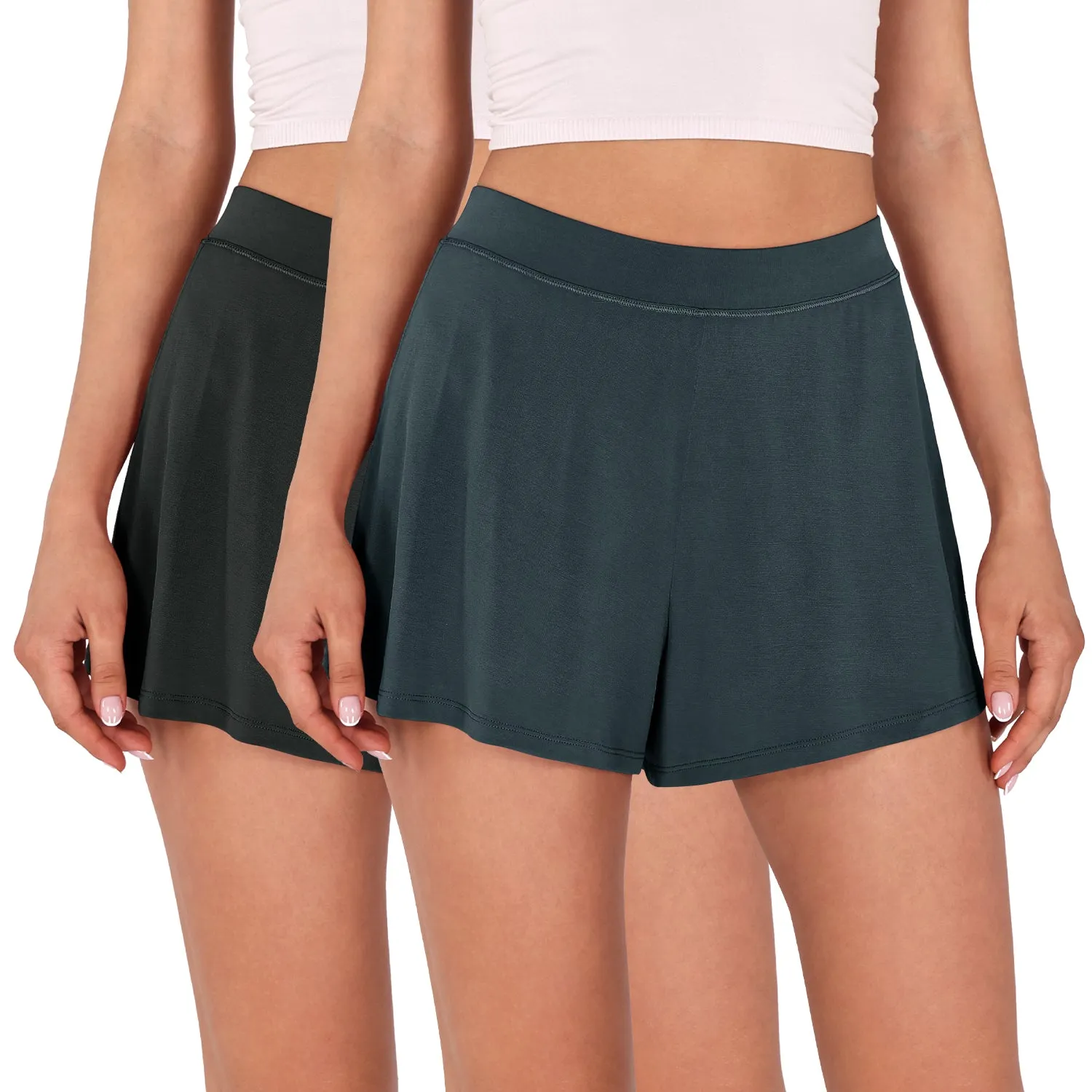 2 Pack Modal Soft Lounge Shorts