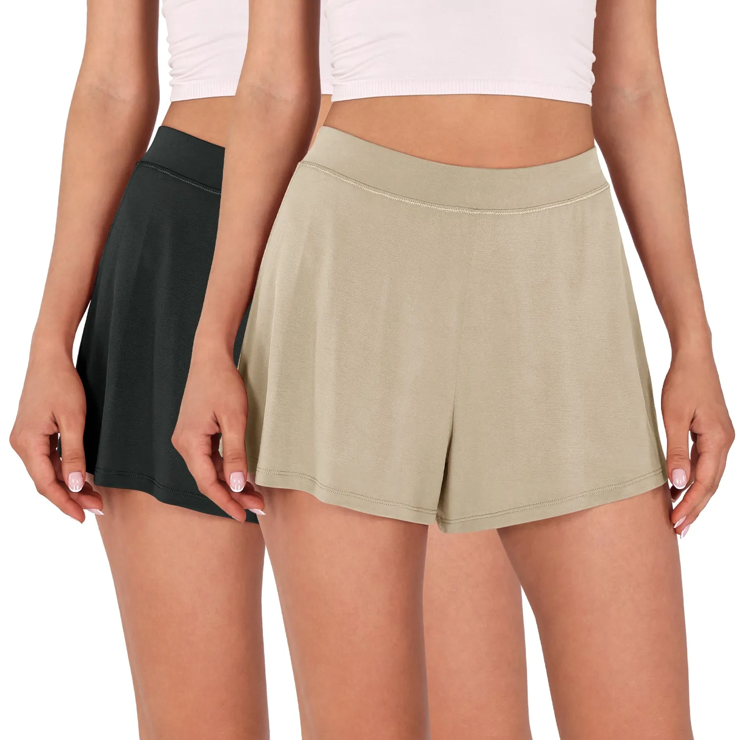 2 Pack Modal Soft Lounge Shorts