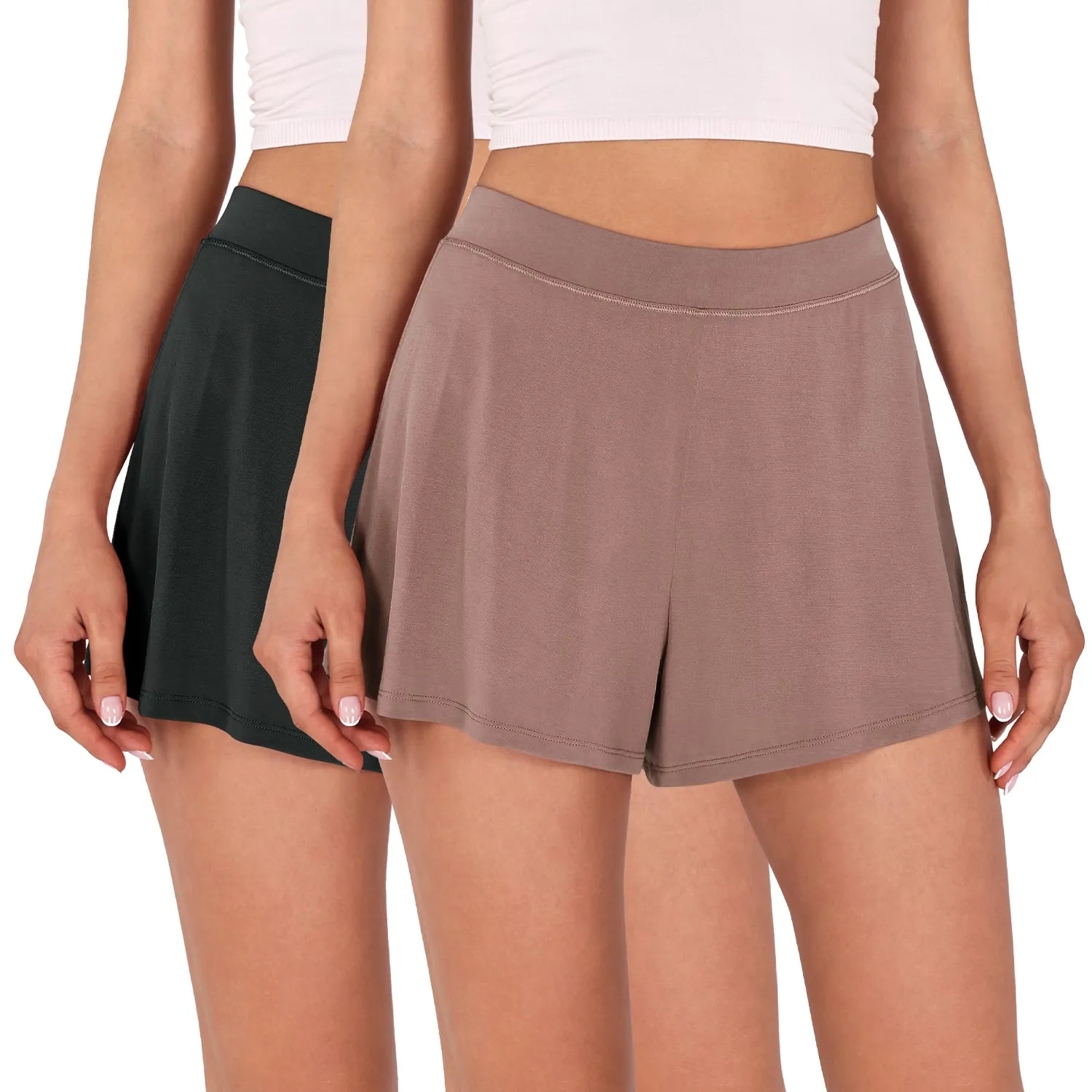 2 Pack Modal Soft Lounge Shorts