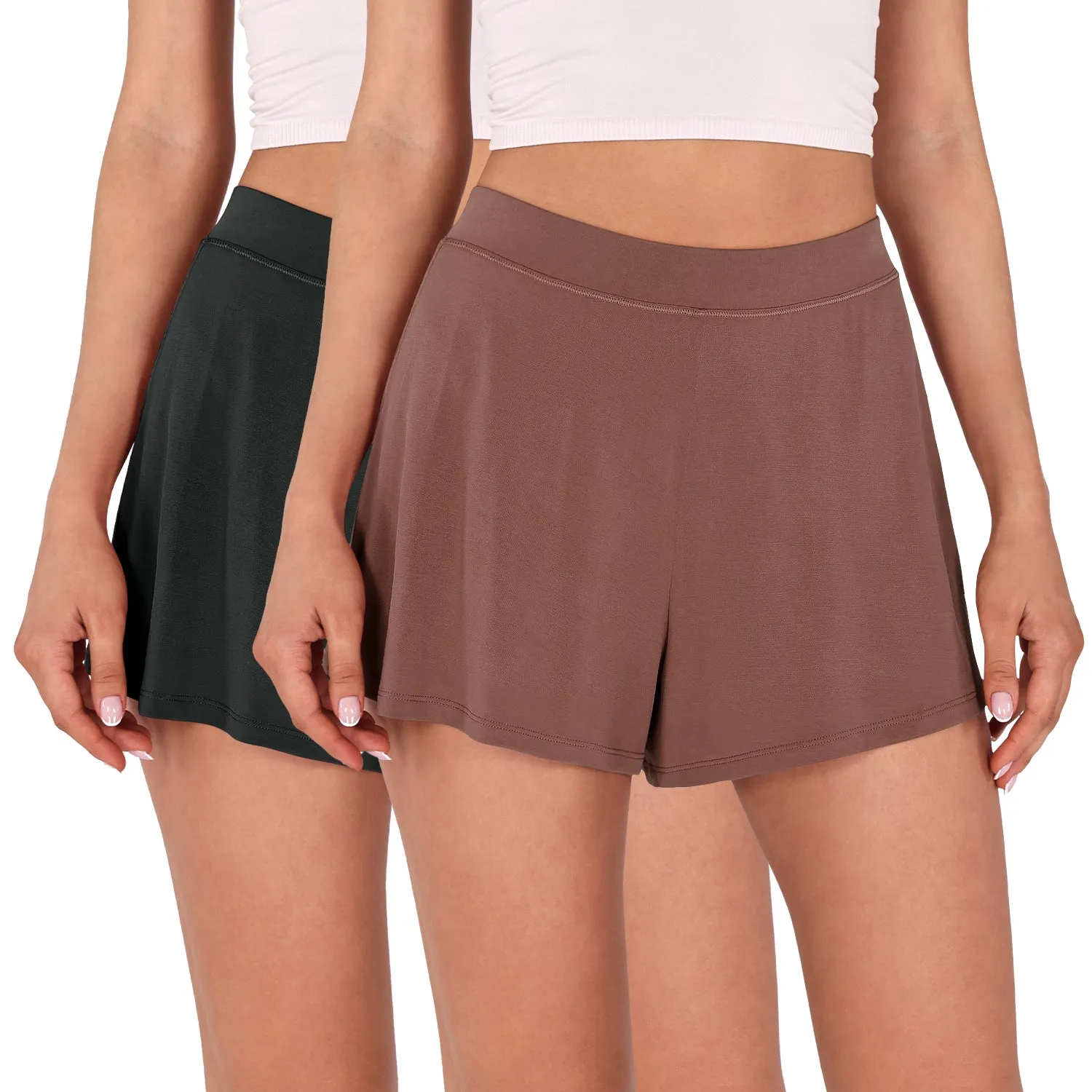 2 Pack Modal Soft Lounge Shorts