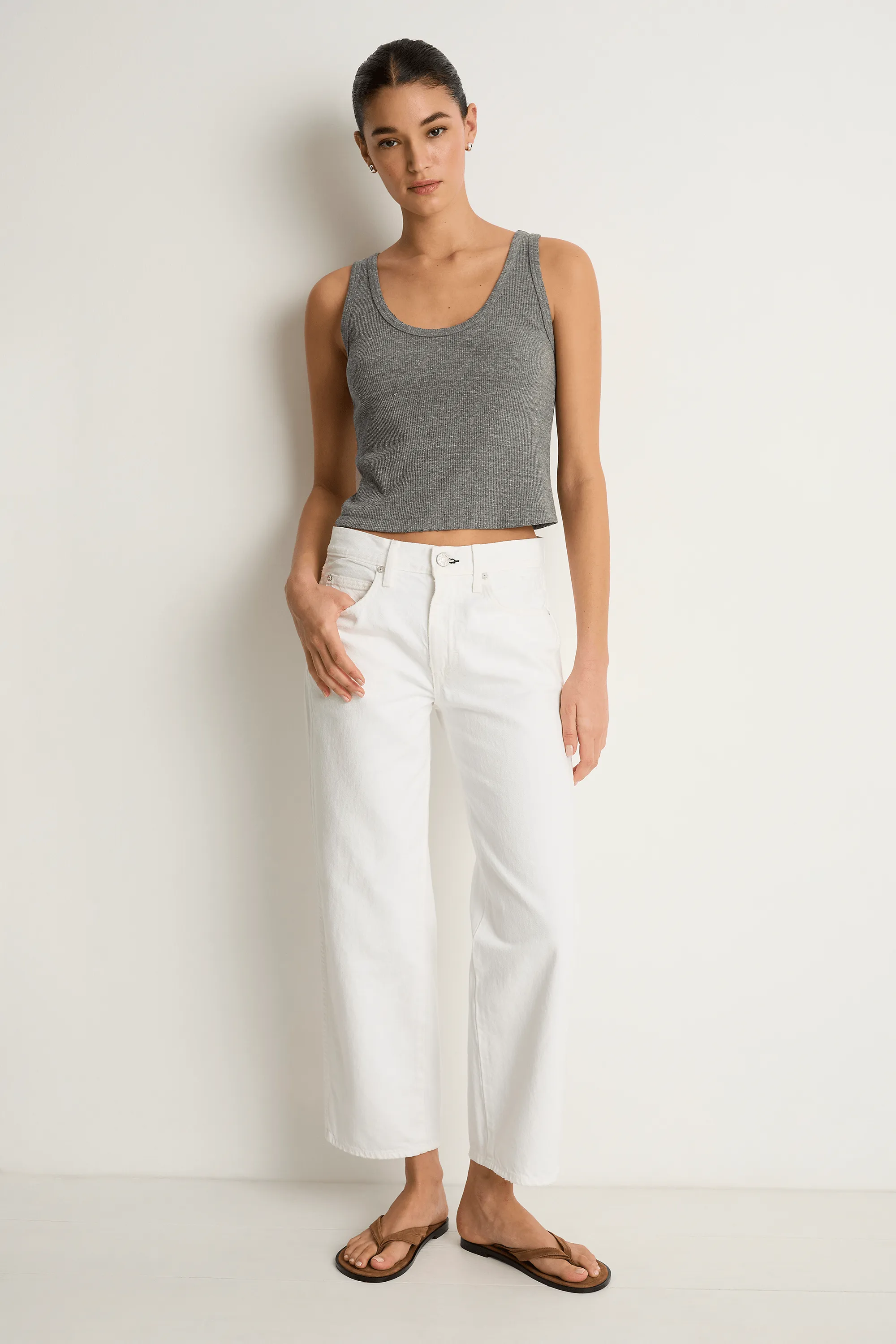 AMO Denim Billie Jeans - Alabaster