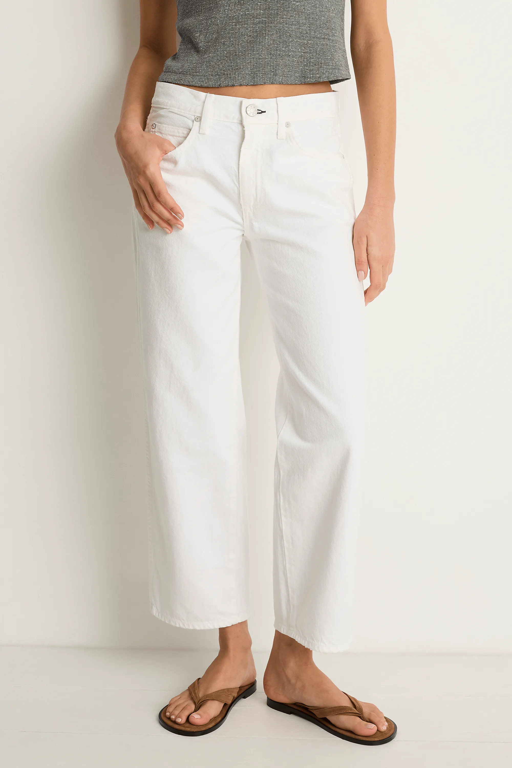 AMO Denim Billie Jeans - Alabaster