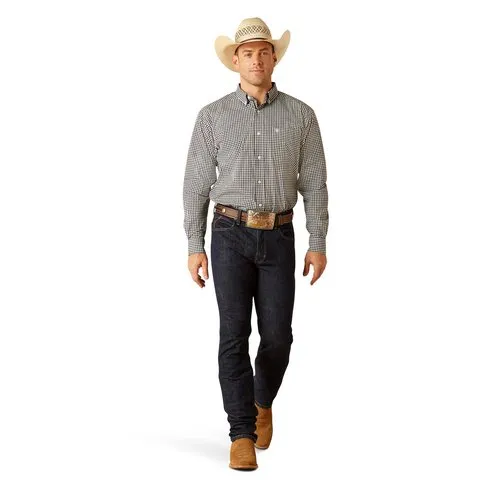 Ariat Men's Pro Series Jayden Black Classic Fit Long Sleeve Shirt