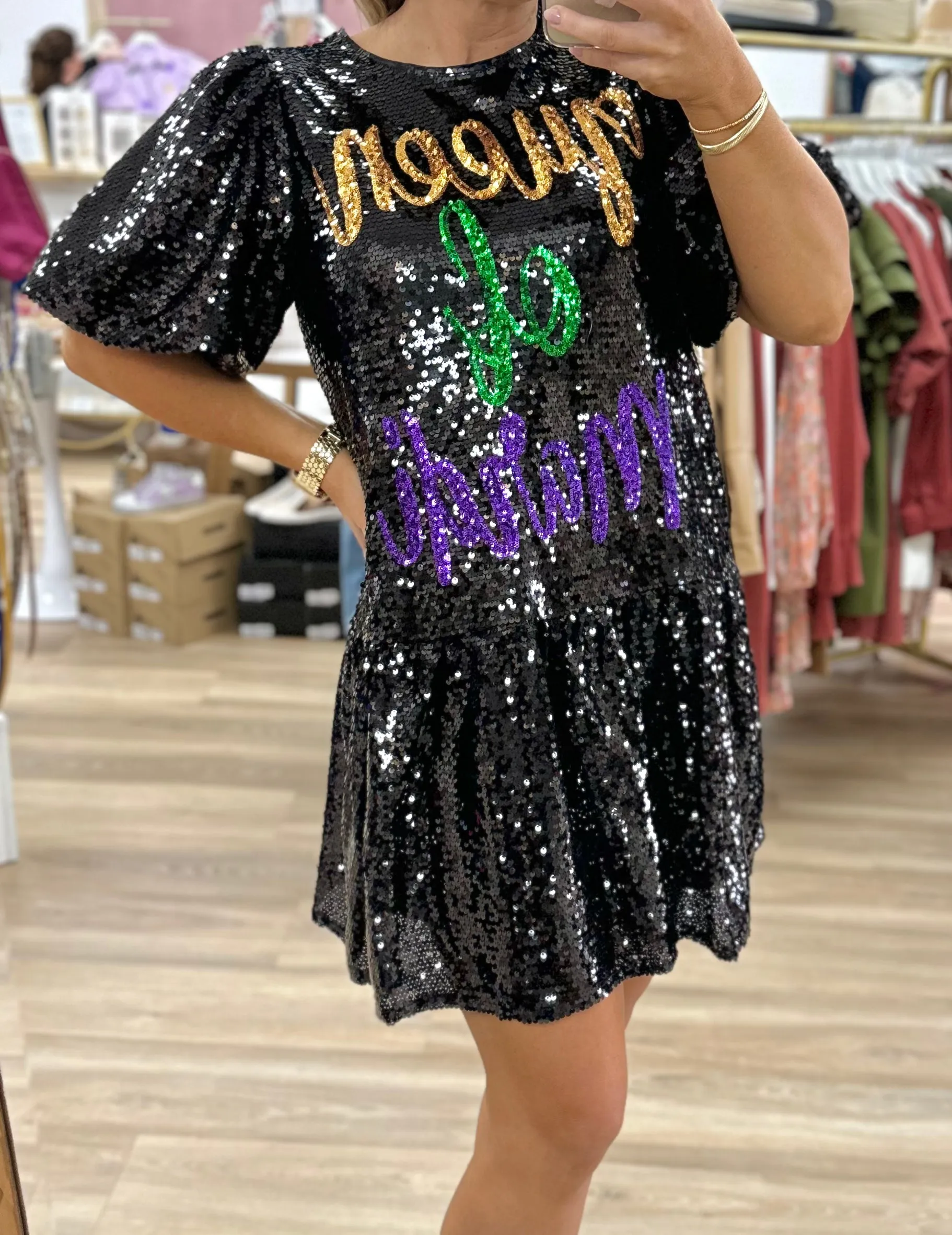 Black Queen of Mardi Dress