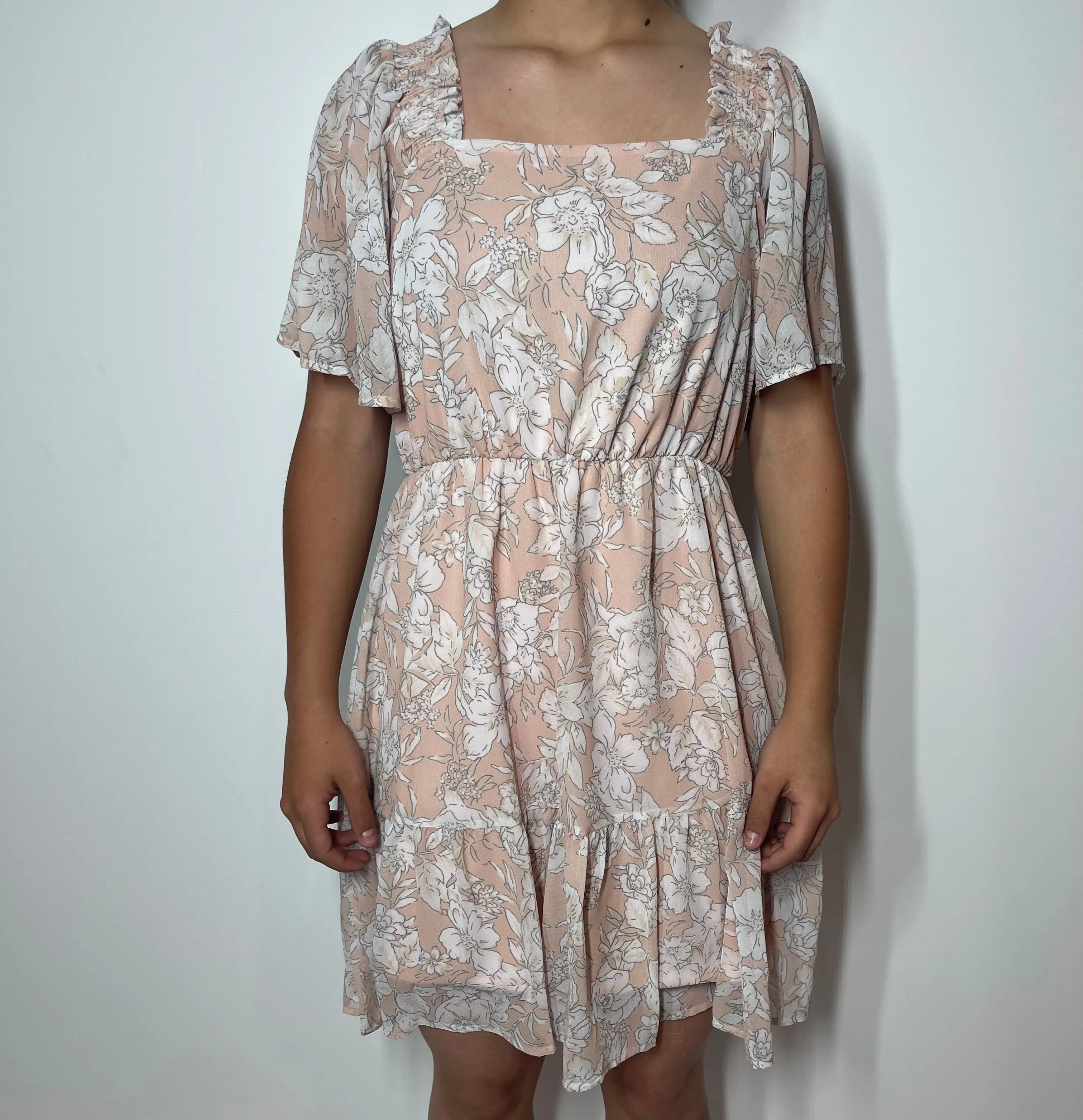 Blushing floral dress