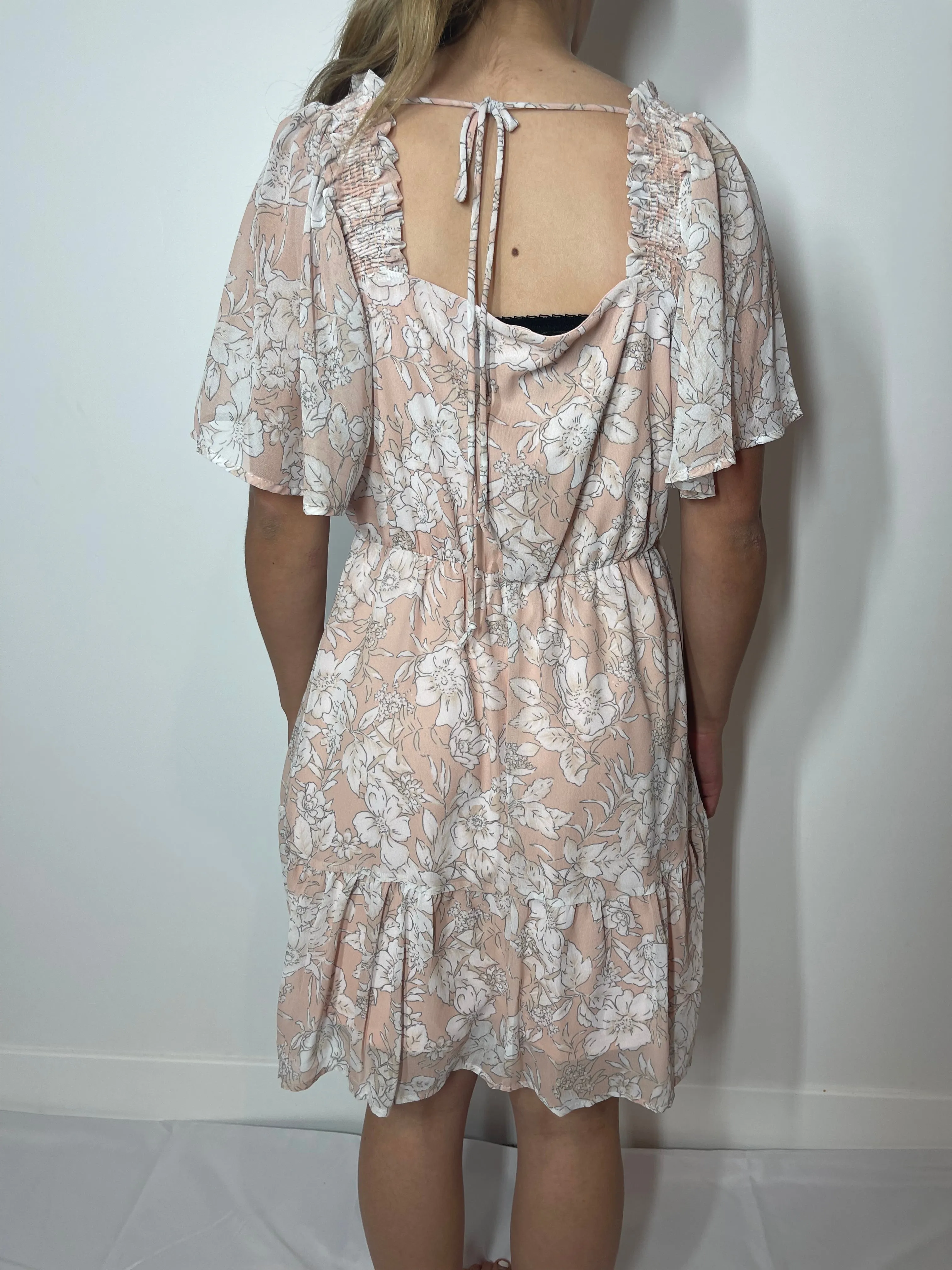 Blushing floral dress