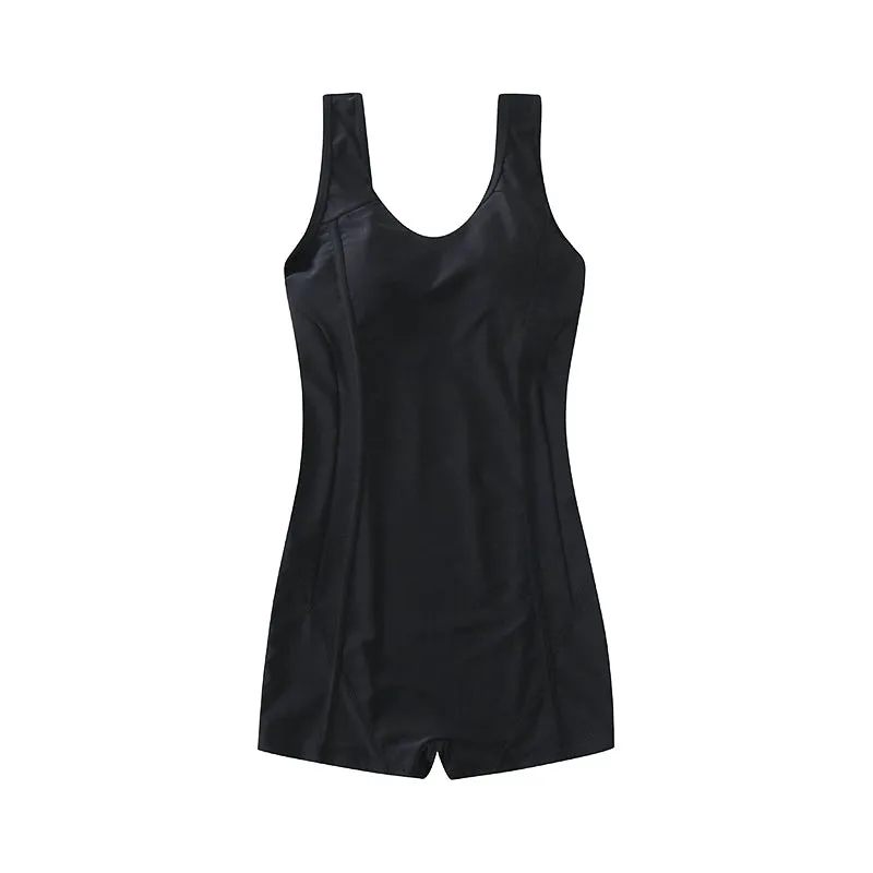 Bold Open-Back Plus Size One-Piece - Belly-Slimming Hot Spring Craze