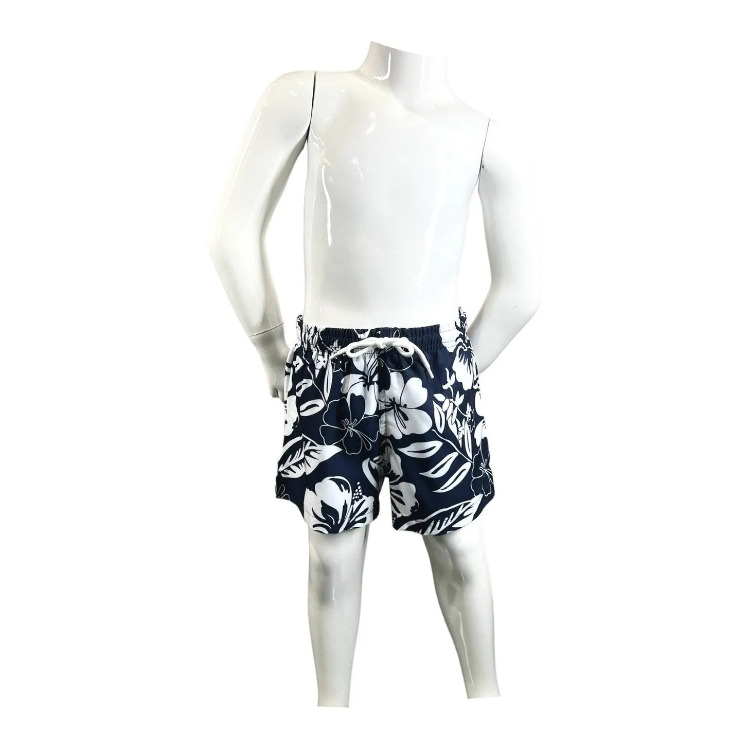 Boy's Swim Short - Aloha Navy