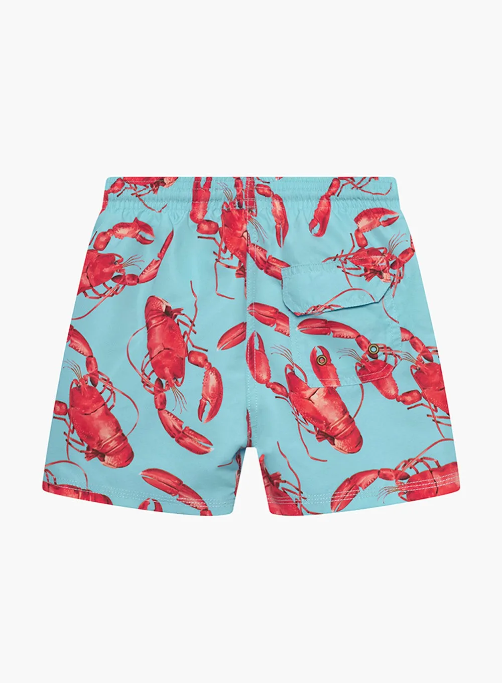 Boys Swimshorts in Aqua Lobster