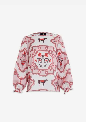 Caravelle Blouse | Veranda Print | Coral Blush