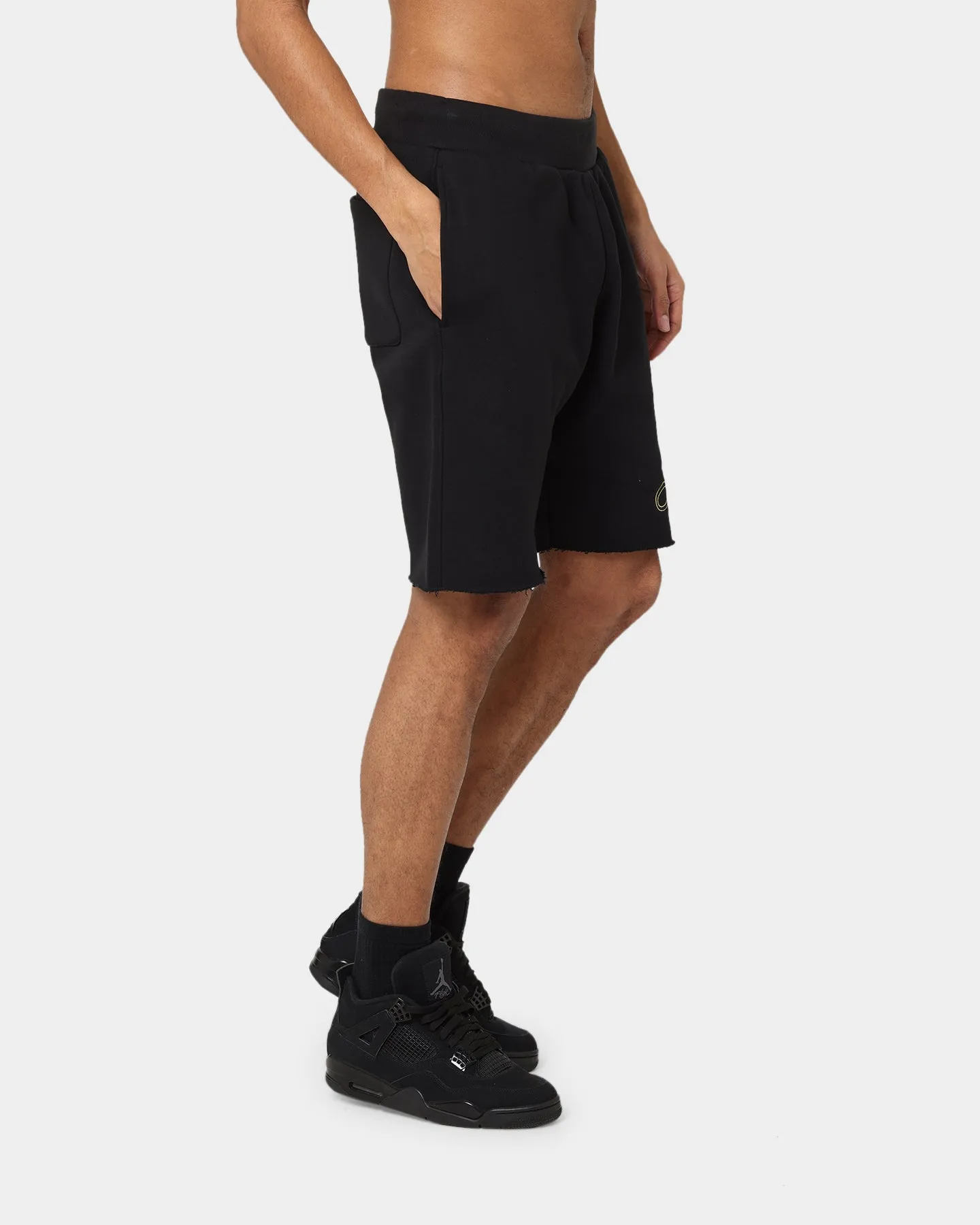 Champion Reverse Weave Terry Relaxed Shorts Black/Gold