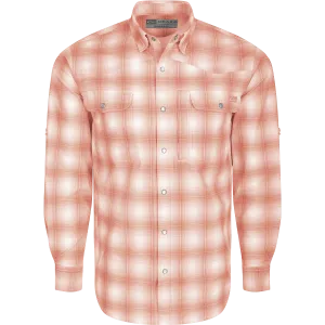 Cinco Ranch Western Plaid Button-Down Long Sleeve Shirt