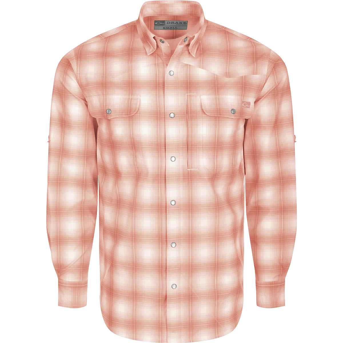 Cinco Ranch Western Plaid Button-Down Long Sleeve Shirt