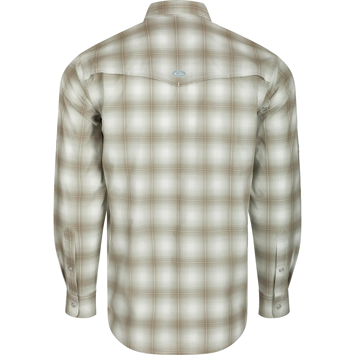 Cinco Ranch Western Plaid Button-Down Long Sleeve Shirt