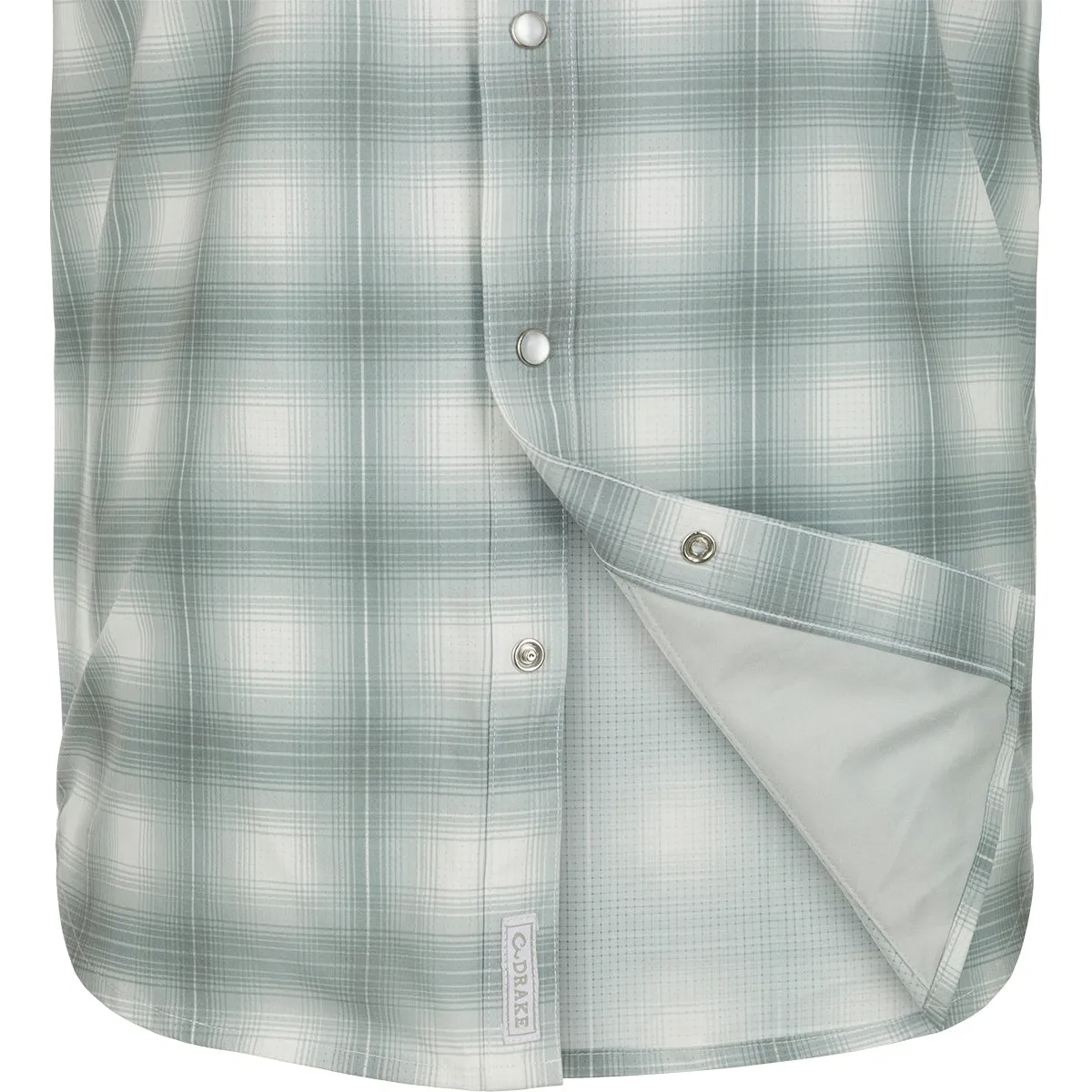 Cinco Ranch Western Plaid Button-Down Long Sleeve Shirt