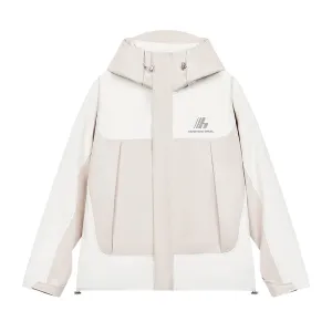 Colorblock Logo Windproof Jacket