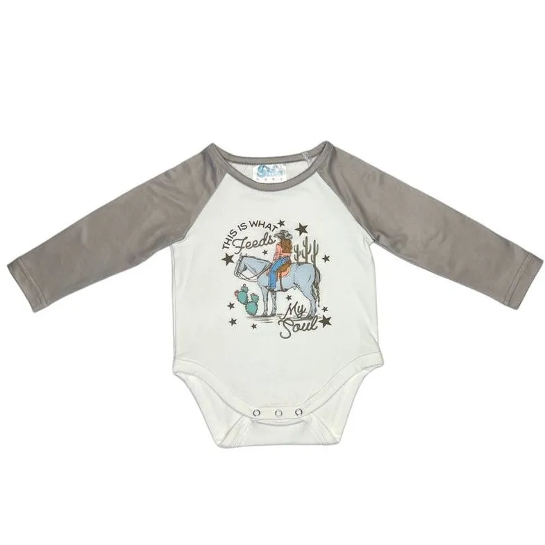 Cowgirl Soul Long Sleeve Onesie Baby (0-18M)