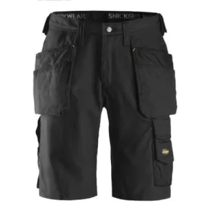 Craftsman's Canvas Work Shorts with Holster Pockets - Durable Traditional Design