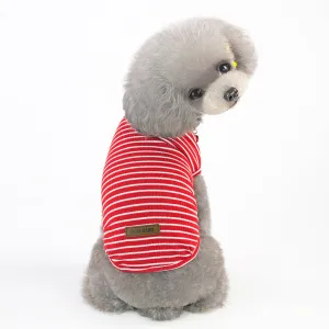 Dog Striped Breathable Soft Shirt