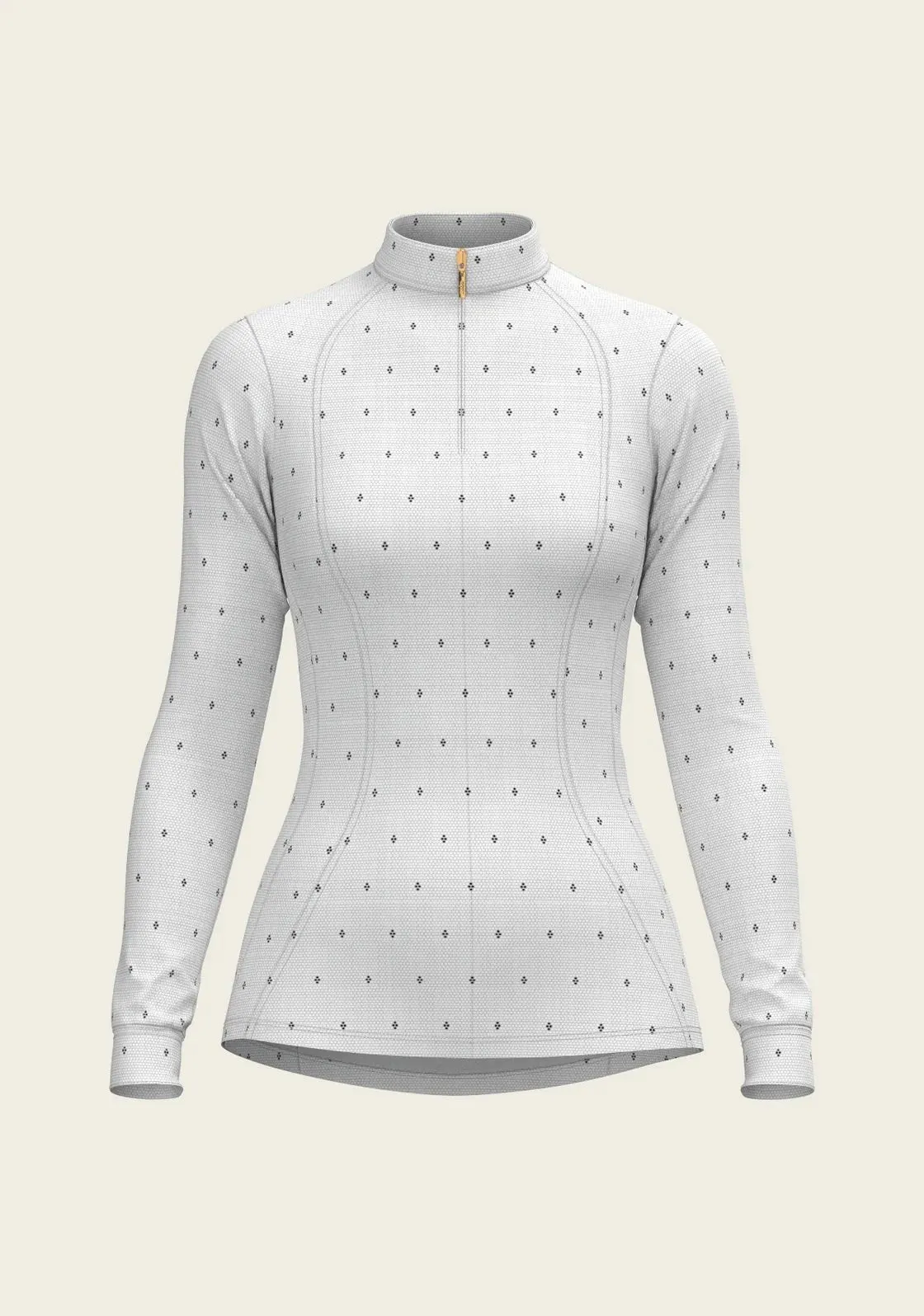 Espoir Shirt 1/4 Zip Dot Mosaic