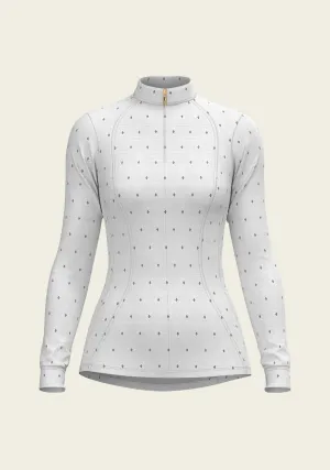 Espoir Shirt 1/4 Zip Dot Mosaic