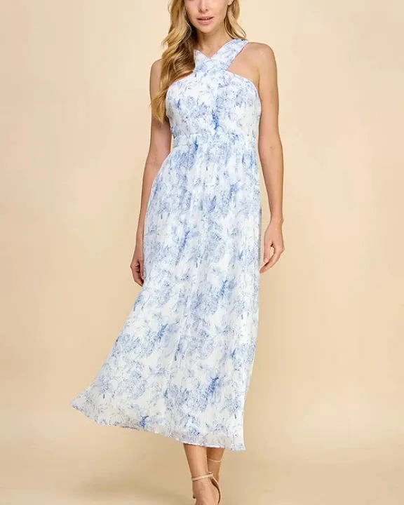 Evening Breeze Halter Dress