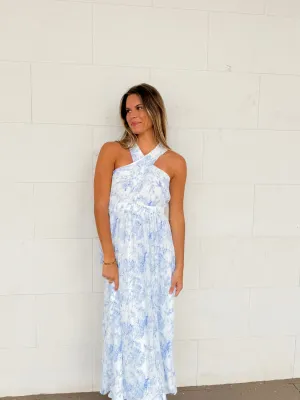 Evening Breeze Halter Dress