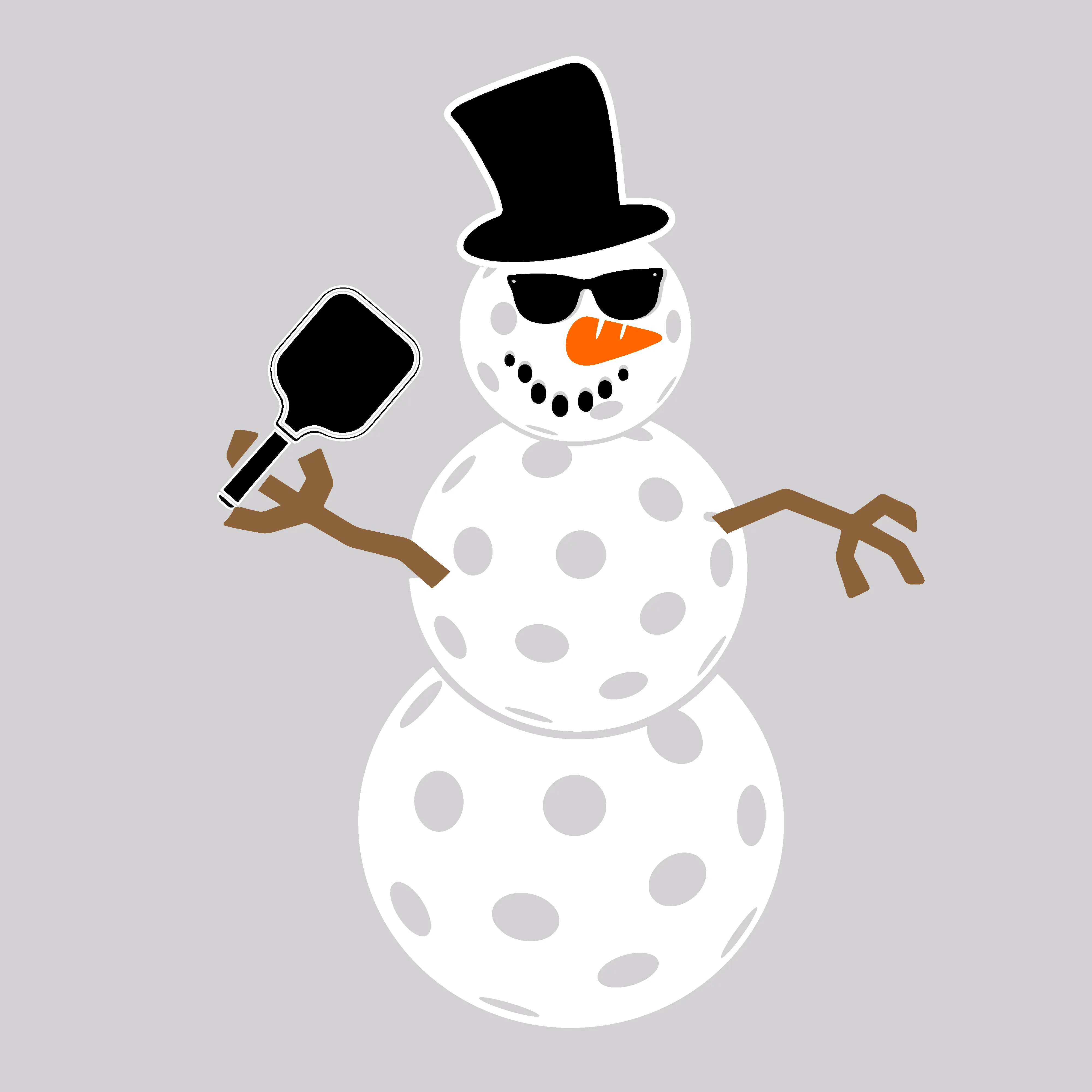 Frosty The Dinking Snowman | Men's Short Sleeve Athletic Shirt | 100% Polyester