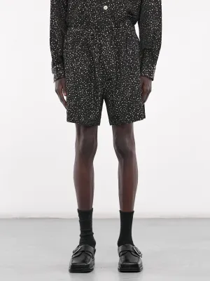 Glitter Shorts (MRF24BT066-BLACK-SILVER)