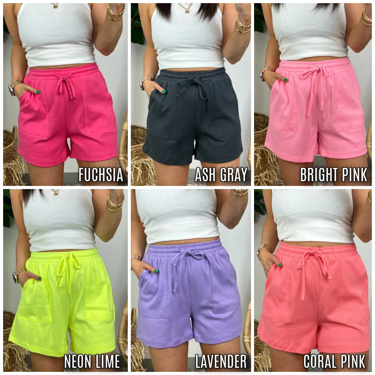 Harvison Drawstring Waist Shorts - FINAL SALE