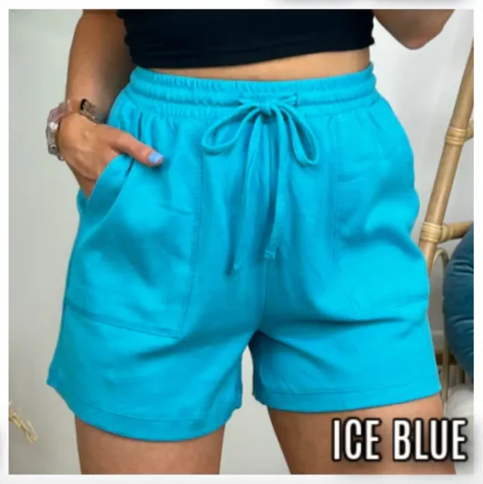 Harvison Drawstring Waist Shorts - FINAL SALE