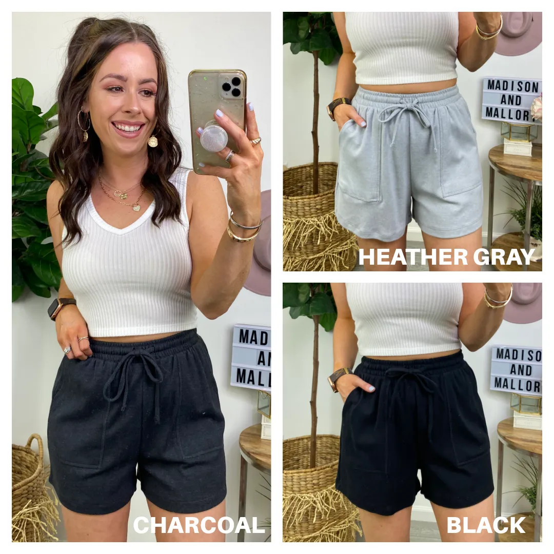 Harvison Drawstring Waist Shorts - FINAL SALE