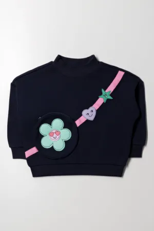 High Neck Tracktop Navy