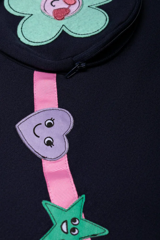 High Neck Tracktop Navy