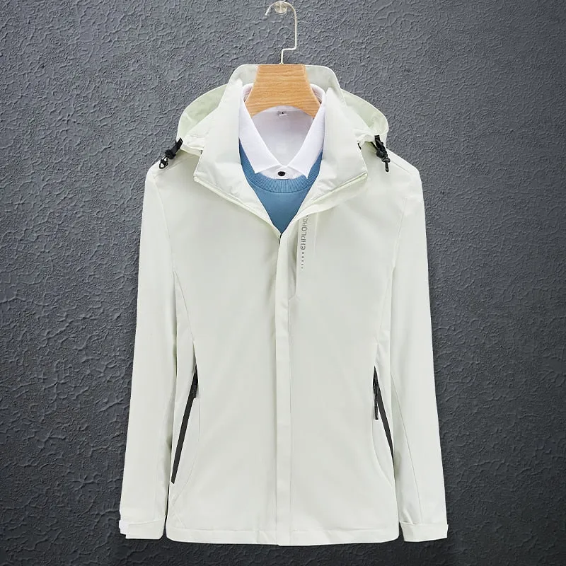 Hiking Jackets Women Men Waterproof Clothes Reflective Windbreaker Hunting Camping
