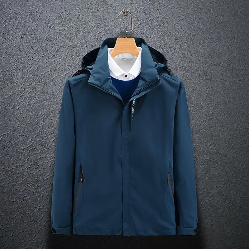 Hiking Jackets Women Men Waterproof Clothes Reflective Windbreaker Hunting Camping