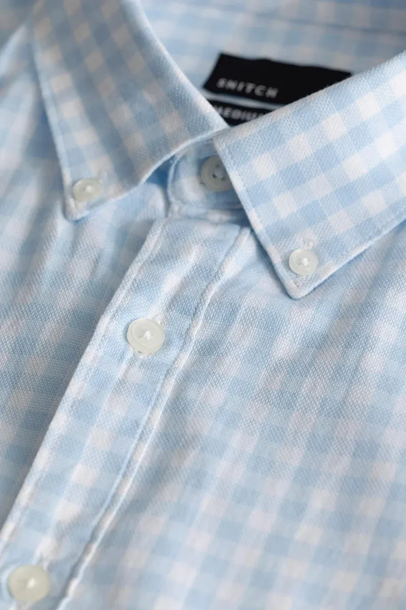 Ingvar Blue Checks Shirts