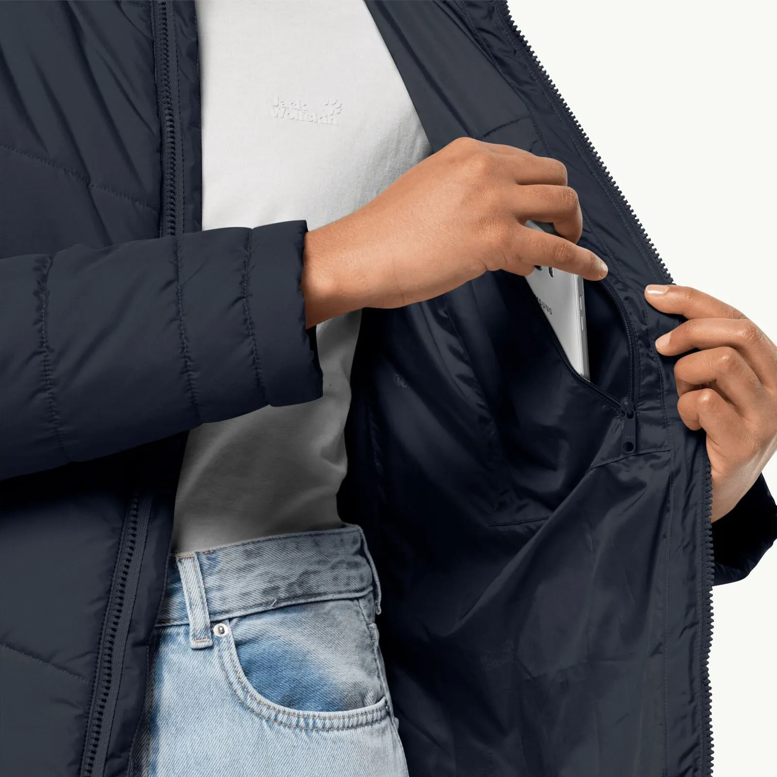 Jack Wolfskin Womens North York Windproof Quilted Jacket