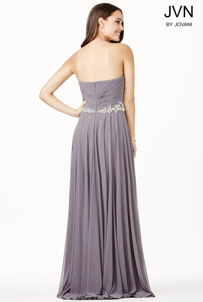 Jovani JVN33470 size 0 Black  prom dress pageant gown long chiffon Plunging Neckline