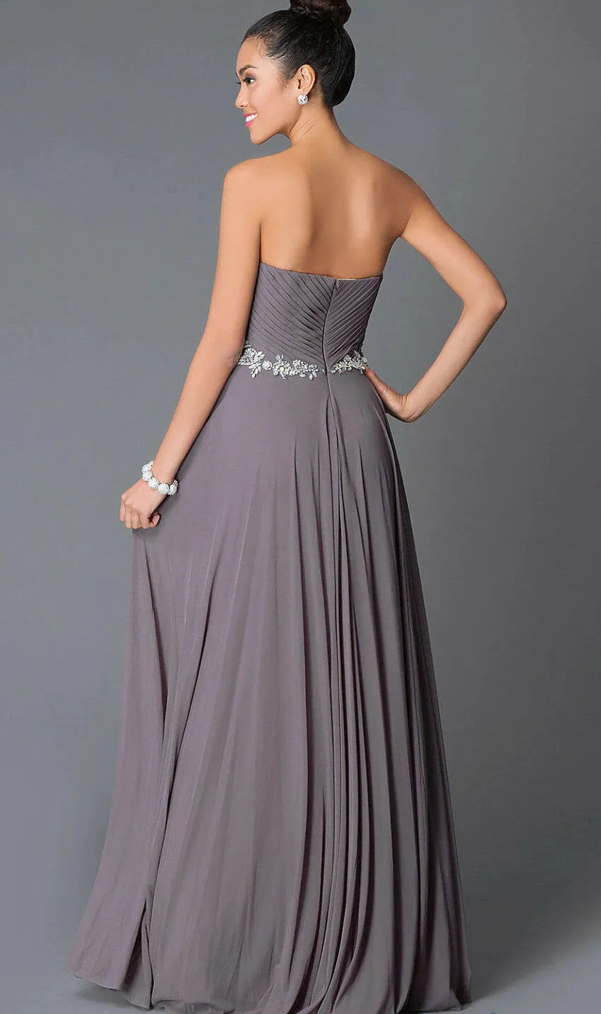Jovani JVN33470 size 0 Black  prom dress pageant gown long chiffon Plunging Neckline