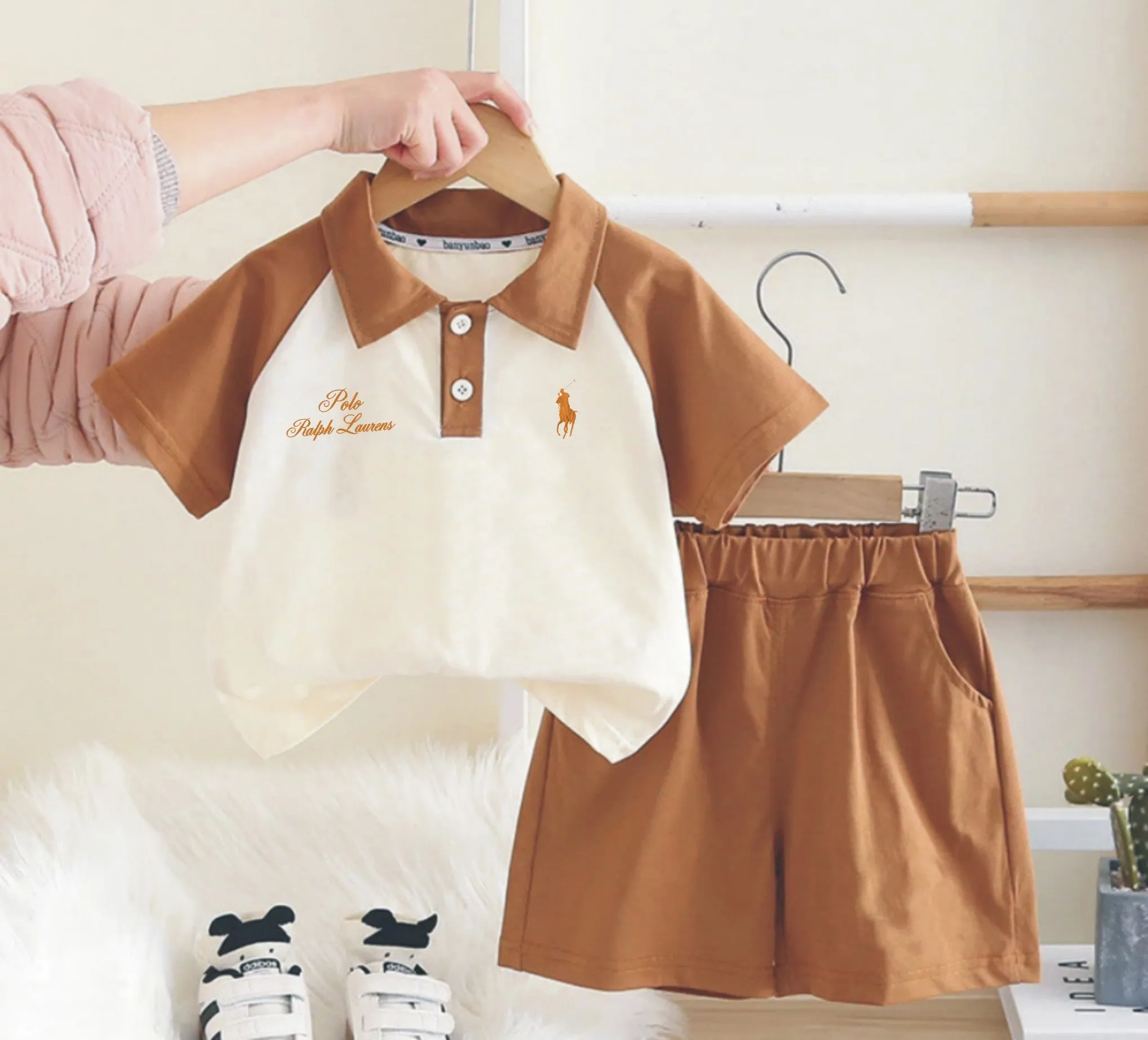 KIds RL Poloshirt with Short Sets