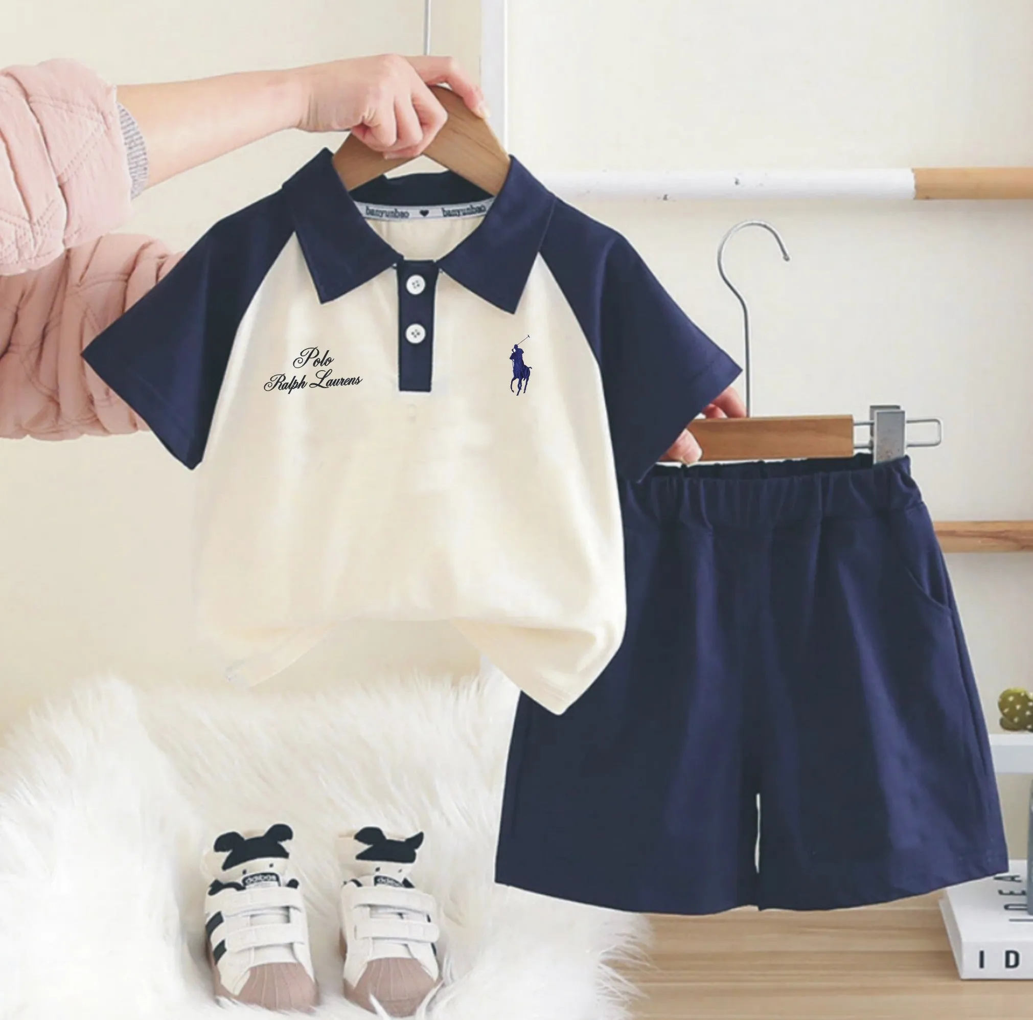KIds RL Poloshirt with Short Sets