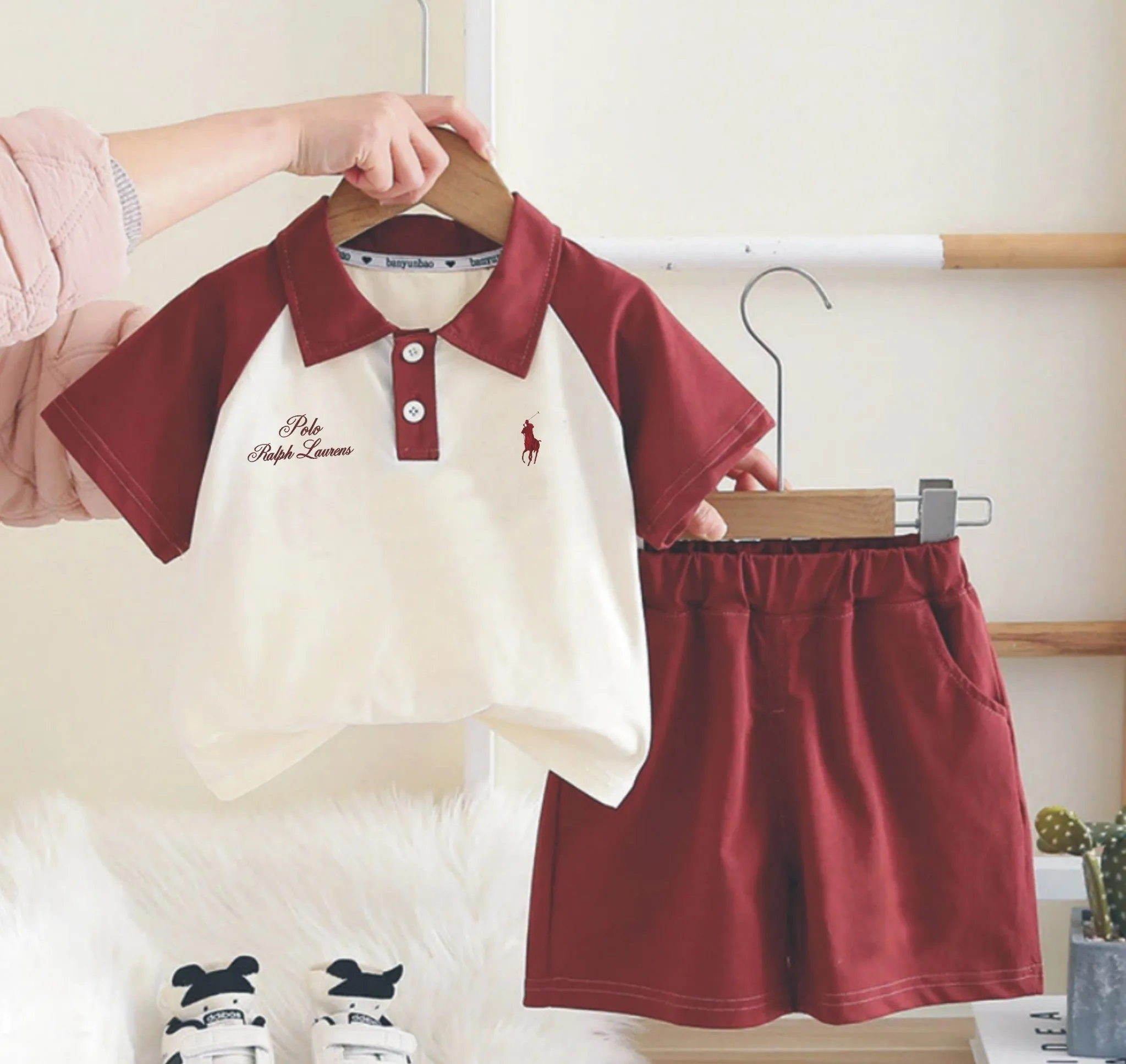 KIds RL Poloshirt with Short Sets