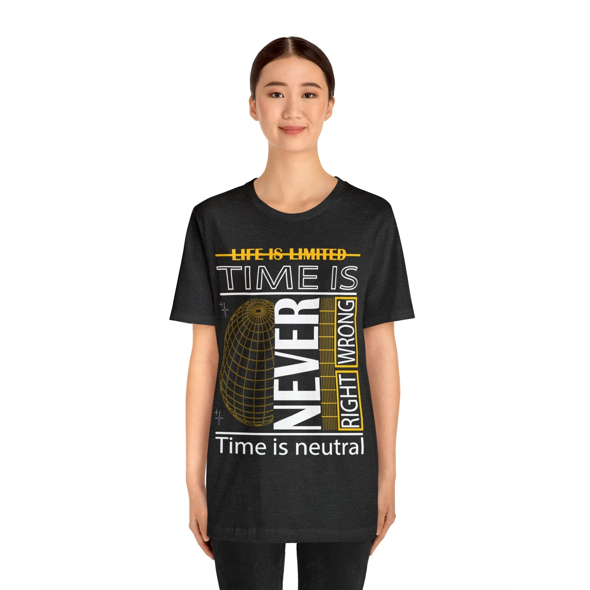 Life is Limited T-shirt Inspirational tee Motivational women Trendy Colorful Loose fit dress shirt